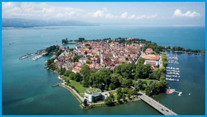 The island city of Lindau on Lake Constance